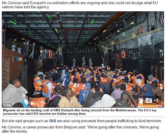 恐怖份子IS混入移民群中 横渡地中海前往欧洲