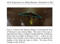 英大學生測量蝙蝠俠滑翔翼　結論：他會在著陸時摔死