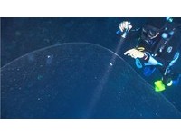 潛水員驚見400公分寬「神秘巨泡」　內有「游動斑點」