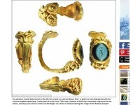 英坦利村現「黃金戒」　邱比特是4世紀古羅馬流行款？