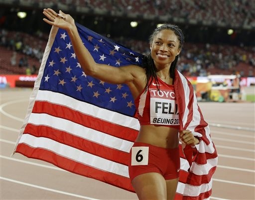 美国女子短跑名将allyson felix.(图/达志影像/美联社)