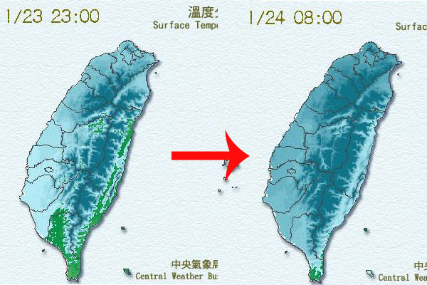 全台瞬間被「冰凍」！　43年來最低台北4度、闆橋3.8度