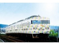 日本岡山推出「紙膠帶列車」　裡外都用膠帶做成