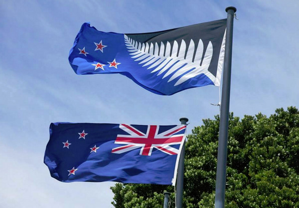 近6成表示自立元首  纽西兰在2015年曾举办公投换国旗,因为 其殖民