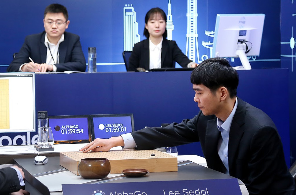 alphago击败韩国旗手李世乭.(图/deepmind)