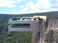 全球瘋天空步道！墨西哥山城懸崖餐廳地板是透明玻璃