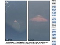 神秘「螢光粉圓盤」兩地現蹤　Google街景拍到UFO？