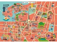 插畫家帶路　12款限量「台南手繪地圖」帶你玩遍府城