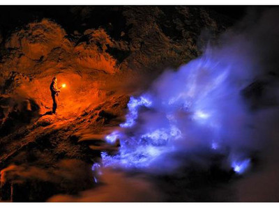 【图】在地狱工作! 卡瓦伊真火山硫磺工活不过