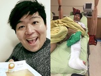 山豬摔傷後報平安！　韌帶斷裂自嘲「像沒知覺的植物」