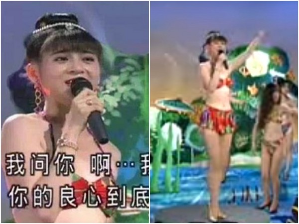 王彩桦18年前穿「比基尼」 热舞秀嫩白长腿!