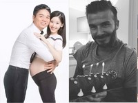 奶茶妹合體貝克漢！　清純嫩臉完全不像生過娃