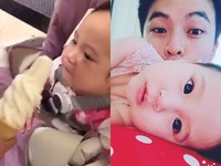 楊銘威餵女兒吃冰　「阿」一聲…整坨掉出網友笑到肚痛