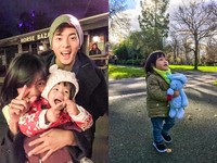 宥勝愛女想摸狗...伸手又抽回　汪星人失落趴草地哭哭