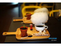 京都工業風咖啡廳　有飄浮空中的雲朵咖啡和盆栽甜點