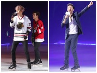 八三夭冰上彈吉他超威！韋禮安「自轉一圈半」停不下來