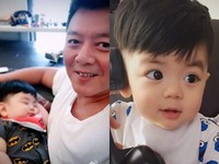 咘咘勁敵出現了！　庹宗康1歲娃翹眉、渾圓大眼萌炸