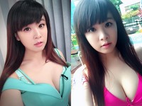 小小瑜水中E奶乍現！　透視洞洞比基尼放送「深V雪乳」