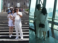 沈玉琳帶妻女「二度蜜月」　澳門單膝跪芽芽閃翻了！