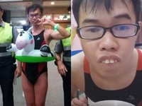 鄧佳華「高叉泳裝」身影曝光　友人打卡警局：又白目了