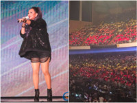 壯觀！小巨蛋塞滿50彩虹　張惠妹首開例讓萬人臉書直播