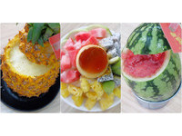 台中人氣冰菓室　能喝到一整顆鳳梨、西瓜、葡萄柚