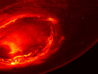 朱諾號紅外線成像讓地球人第一次看見木星「南極極光」