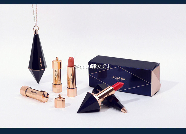 agatha推出全新的唇膏项鍊.(图/uuuu韩妆资讯微博)