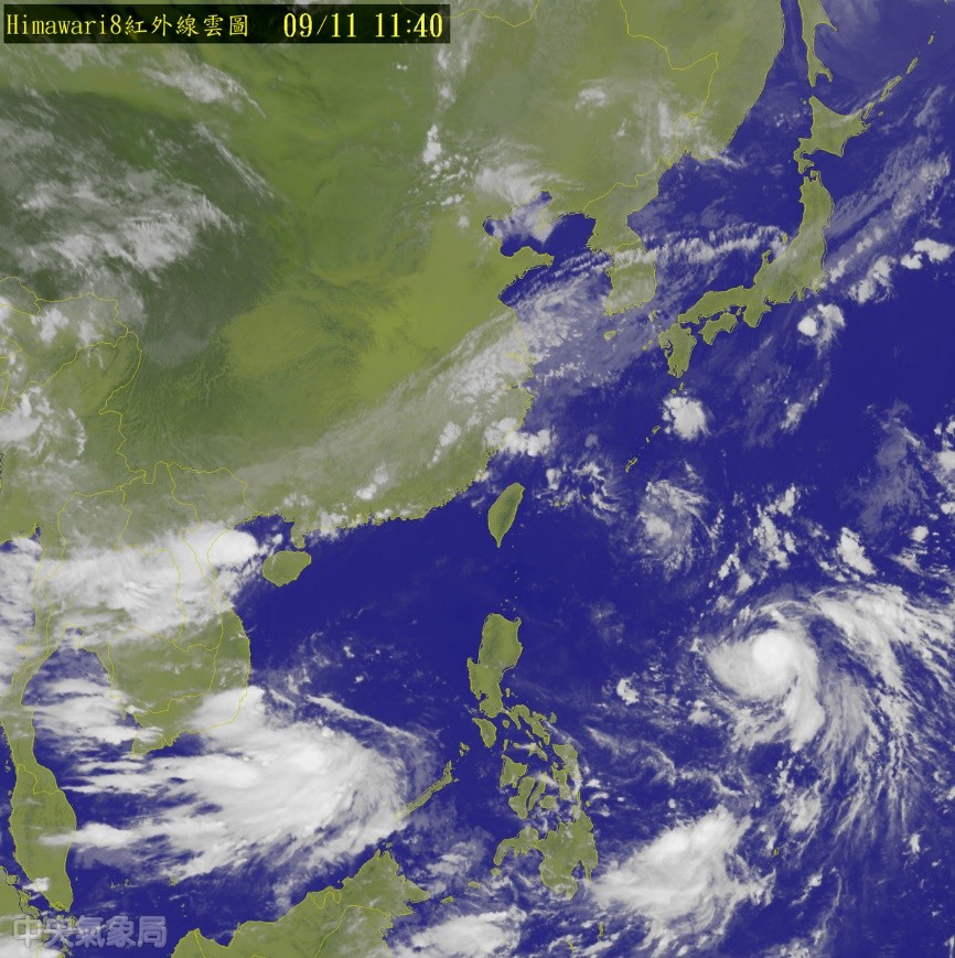 莫兰蒂台风路径像炸弹开花! 持续增强下午恐转