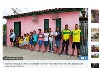 可組足球隊了！巴西夫妻結婚20年　想生女卻連來13兒子