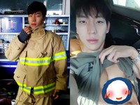 南韓消防員炫8塊「愛心」腹肌　網友尖叫：來澆熄我♥