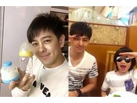 6歲Kimi硬擠弟弟學步車　林志穎笑：你好像坐錯了