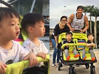 噴水了…飛飛翔翔傻住！　兄弟倆睜眼張嘴直盯2分鐘