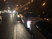 快訊／林口交流道北上8車追撞  內側車道無法通行