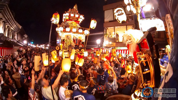 唯一完整传承江户天下祭形式的日本川越祭典.