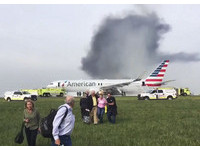 生死10秒！美國航空客機升空前爆火　8人受傷撤170人