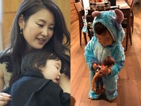 麻衣生日收到大束玫瑰　1歲半千億兒化身超萌小毛怪