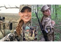 不愛紅妝愛武裝 烏克蘭正妹女兵變網紅