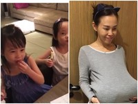 彭佳慧「肚子裡有雙胞胎」　調皮雙姝跟媽媽學客語超萌