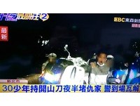 嚇到O型嘴！30少年持開山刀半夜火拼　被仇家放鳥全趴了