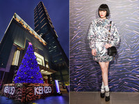 日本女神卡卡來台 指標潮女朝聖KENZO全球唯一聖誕樹