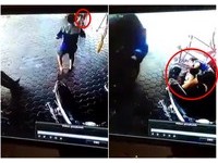 哭了!汽車暴衝…機車行老闆神後翻救2命 原來是孩子的爸!