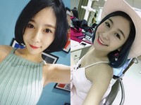 Albee爆乳馬甲cos兔女郎　「透視黑絲」狂露逆天長腿