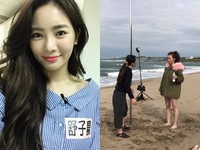 舒子晨真的脫光了！　在海灘「裸體跳鋼管」
