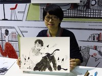 安古蘭開展！台灣漫畫家在法國慶春節「畫雞賀歲」