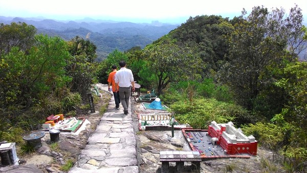 鲤鱼山步道小人国模型造景.