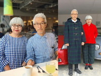 老夫妻37年每天穿情侶裝　「時尚總監級穿搭」潮到嫑嫑