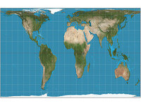 美國變好小！　波士頓引進這張新世界地圖解答