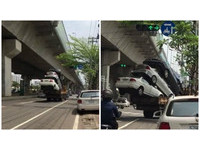 最神貨車！車斗載好載滿3車「疊疊樂」　網友：想知道怎疊的