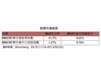 內需撐腰相挺　新興中小型股漲相佳